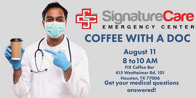Houston Montrose ER Coffee with a Doc Community Event