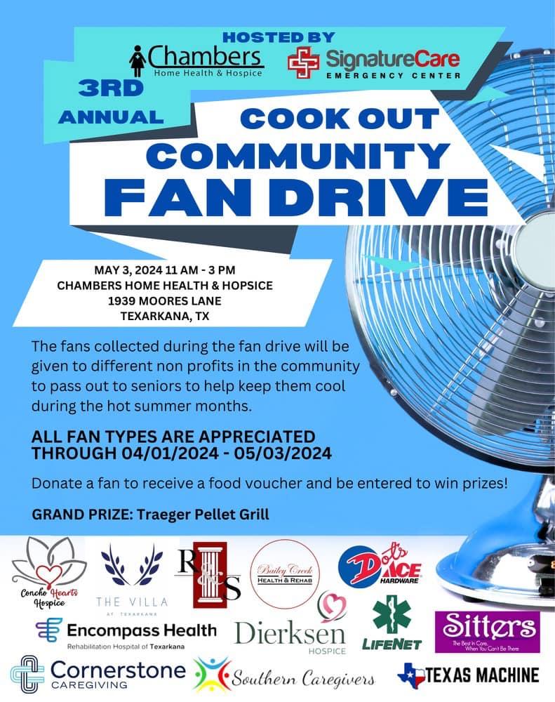 2024 Texarkana, TX Cookout Community Fan Drive