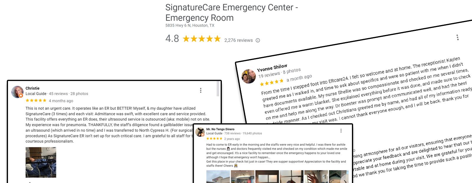 Top Rated Emergency Room on Google